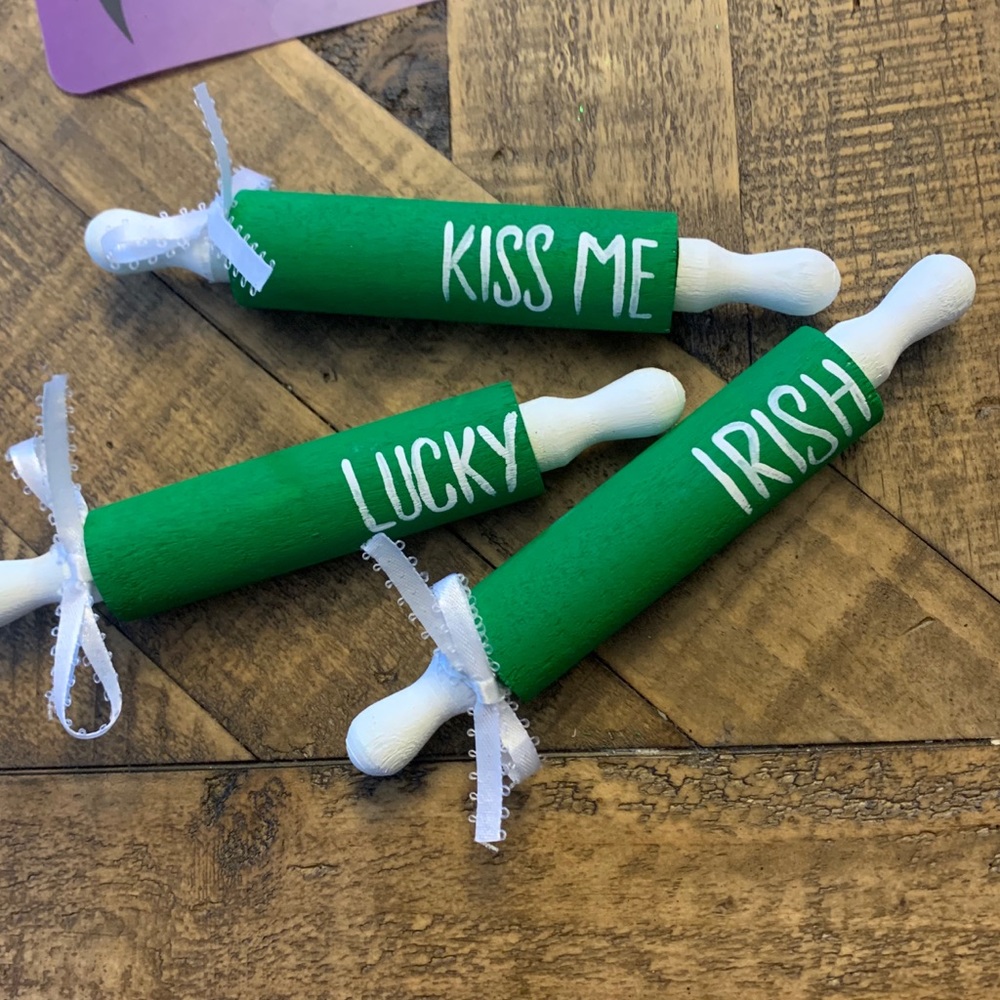 Rae Dunn inspired st Patrick’s day decor